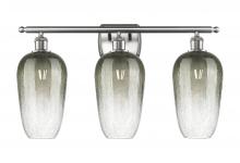 Innovations Lighting 516-3W-SN-G484-7SL - Brookhaven Flute - 3 Light - 27 inch - Brushed Satin Nickel - Bath Vanity Light