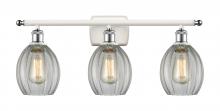 Innovations Lighting 516-3W-WPC-G82 - Eaton - 3 Light - 26 inch - White Polished Chrome - Bath Vanity Light