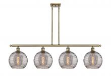Innovations Lighting 516-4I-AB-G1213-10SM - Athens Deco Swirl - 4 Light - 48 inch - Antique Brass - Stem hung - Island Light