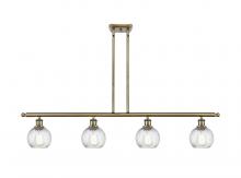 Innovations Lighting 516-4I-AB-G1214-6 - Small Twisted Swirl 4 Light Island Light part of the Ballston Collection