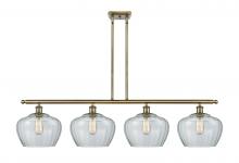 Innovations Lighting 516-4I-AB-G92-L - Fenton - 4 Light - 49 inch - Antique Brass - Stem hung - Island Light