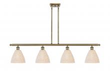 Innovations Lighting 516-4I-AB-NBD-75-NAT - Bristol Natural - 4 Light - 48 inch - Antique Brass - Cord hung - Island Light