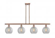 Innovations Lighting 516-4I-AC-G125 - Athens - 4 Light - 48 inch - Antique Copper - Stem hung - Island Light