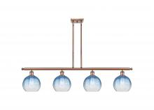 Innovations Lighting 516-4I-AC-G483-8SB - Brookhaven Globe - 4 Light - 48 inch - Antique Copper - Stem Hung - Island Light