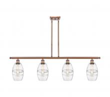 Innovations Lighting 516-4I-AC-G557-6CL - Vaz - 4 Light - 48 inch - Antique Copper - Stem hung - Island Light