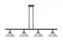 Innovations Lighting 516-4I-BAB-G132 - Orwell - 4 Light - 48 inch - Black Antique Brass - Stem hung - Island Light