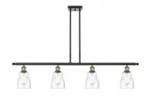Innovations Lighting 516-4I-BAB-G394 - Ellery - 4 Light - 48 inch - Black Antique Brass - Stem hung - Island Light