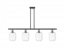 Innovations Lighting 516-4I-BAB-G460-7CL - Preston Cylinder - 4 Light - 48 inch - Black Antique Brass - Stem Hung - Island Light