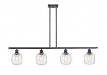 Innovations Lighting 516-4I-BK-G1013 - Belfast - 4 Light - 48 inch - Matte Black - Stem hung - Island Light