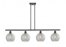 Innovations Lighting 516-4I-BK-G125 - Athens - 4 Light - 48 inch - Matte Black - Stem hung - Island Light