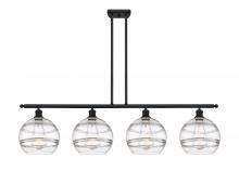Innovations Lighting 516-4I-BK-G556-10CL - Rochester - 4 Light - 48 inch - Matte Black - Stem hung - Island Light