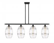 Innovations Lighting 516-4I-BK-G557-8CL - Vaz - 4 Light - 48 inch - Matte Black - Stem hung - Island Light