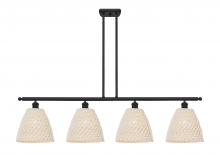 Innovations Lighting 516-4I-BK-NBD-9-NAT - Bristol Natural - 4 Light - 48 inch - Matte Black - Cord hung - Island Light
