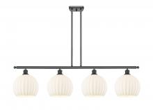 Innovations Lighting 516-4I-OB-G1217-10WV - White Venetian - 4 Light - 48 inch - Oil Rubbed Bronze - Stem Hung - Island Light