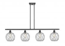 Innovations Lighting 516-4I-OB-G122-8RW - Farmhouse Rope - 4 Light - 48 inch - Oil Rubbed Bronze - Stem hung - Island Light