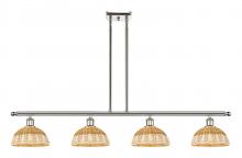 Innovations Lighting 516-4I-PN-NBD2-9-NAT - Bristol Natural II - 4 Light - 48 inch - Polished Nickel - Stem Hung - Island Light