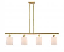 Innovations Lighting 516-4I-SG-G111 - Cobbleskill - 4 Light - 48 inch - Satin Gold - Stem hung - Island Light