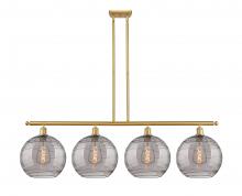 Innovations Lighting 516-4I-SG-G1213-12SM - Athens Deco Swirl - 4 Light - 50 inch - Satin Gold - Stem hung - Island Light