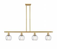 Innovations Lighting 516-4I-SG-G1214-6 - Small Twisted Swirl 4 Light Island Light part of the Ballston Collection