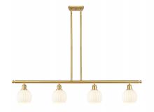 Innovations Lighting 516-4I-SG-G1217-6WV - White Venetian - 4 Light - 48 inch - Satin Gold - Stem Hung - Island Light