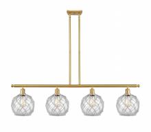 Innovations Lighting 516-4I-SG-G122-8RW - Farmhouse Rope - 4 Light - 48 inch - Satin Gold - Stem hung - Island Light