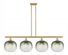 Innovations Lighting 516-4I-SG-G481-10SL - Brookhaven Sphere - 4 Light - 49 inch - Satin Gold - Stem Hung - Island Light