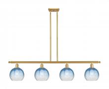 Innovations Lighting 516-4I-SG-G483-8SB - Brookhaven Globe - 4 Light - 48 inch - Satin Gold - Stem Hung - Island Light