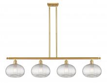 Innovations Lighting 516-4I-SG-G555-10CL - Ithaca - 4 Light - 48 inch - Satin Gold - Stem hung - Island Light
