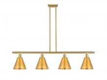 Innovations Lighting 516-4I-SG-MBC-8-SG - Berkshire - 4 Light - 48 inch - Satin Gold - Stem hung - Island Light