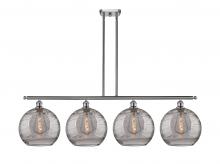 Innovations Lighting 516-4I-SN-G1213-12SM - Athens Deco Swirl - 4 Light - 50 inch - Brushed Satin Nickel - Stem hung - Island Light
