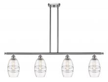 Innovations Lighting 516-4I-SN-G557-6CL - Vaz - 4 Light - 48 inch - Brushed Satin Nickel - Stem hung - Island Light