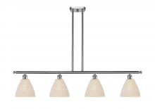Innovations Lighting 516-4I-SN-NBD-75-NAT - Bristol Natural - 4 Light - 48 inch - Brushed Satin Nickel - Cord hung - Island Light