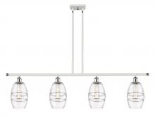 Innovations Lighting 516-4I-WPC-G557-6CL - Vaz - 4 Light - 48 inch - White Polished Chrome - Stem hung - Island Light