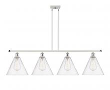 Innovations Lighting 516-4I-WPC-GBC-122 - Berkshire - 4 Light - 50 inch - White Polished Chrome - Stem hung - Island Light