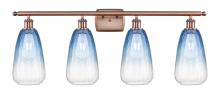 Innovations Lighting 516-4W-AC-G480-6SB - Brookhaven Almond - 4 Light - 36 inch - Antique Copper - Bath Vanity Light