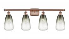 Innovations Lighting 516-4W-AC-G480-6SL - Brookhaven Almond - 4 Light - 36 inch - Antique Copper - Bath Vanity Light