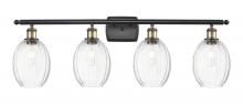 Innovations Lighting 516-4W-BAB-G459-6CL - Preston Bulb - 4 Light - 36 inch - Black Antique Brass - Bath Vanity Light