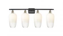 Innovations Lighting 516-4W-BAB-G484-7OP - Brookhaven Flute - 4 Light - 37 inch - Black Antique Brass - Bath Vanity Light