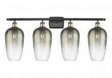 Innovations Lighting 516-4W-BAB-G484-7SL - Brookhaven Flute - 4 Light - 37 inch - Black Antique Brass - Bath Vanity Light