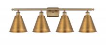 Innovations Lighting 516-4W-BB-MBC-8-BB - Berkshire - 4 Light - 38 inch - Brushed Brass - Bath Vanity Light