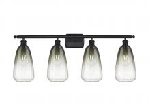 Innovations Lighting 516-4W-BK-G480-6SL - Brookhaven Almond - 4 Light - 36 inch - Matte Black - Bath Vanity Light