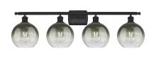 Innovations Lighting 516-4W-BK-G483-8SL - Brookhaven Globe - 4 Light - 38 inch - Matte Black - Bath Vanity Light