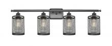 Innovations Lighting 516-4W-BK-M18-BK - Nestbrook - 4 Light - 35 inch - Matte Black - Bath Vanity Light