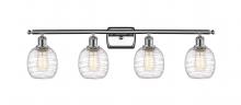 Innovations Lighting 516-4W-PC-G1013 - Belfast - 4 Light - 36 inch - Polished Chrome - Bath Vanity Light