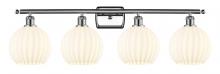 Innovations Lighting 516-4W-PC-G1217-8WV - White Venetian - 4 Light - 38 inch - Polished Chrome - Bath Vanity Light