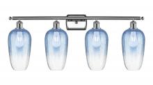 Innovations Lighting 516-4W-PC-G484-7SB - Brookhaven Flute - 4 Light - 37 inch - Polished Chrome - Bath Vanity Light