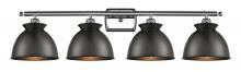 Innovations Lighting 516-4W-PC-M14-BK - Adirondack - 4 Light - 38 inch - Polished Chrome - Bath Vanity Light