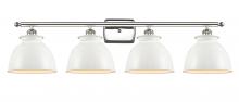 Innovations Lighting 516-4W-PN-M14-W - Adirondack - 4 Light - 38 inch - Polished Nickel - Bath Vanity Light