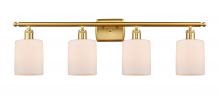 Innovations Lighting 516-4W-SG-G111 - Cobbleskill - 4 Light - 35 inch - Satin Gold - Bath Vanity Light