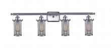 Innovations Lighting 516-4W-SN-220 - Bleecker 4 Light Bath Vanity Light